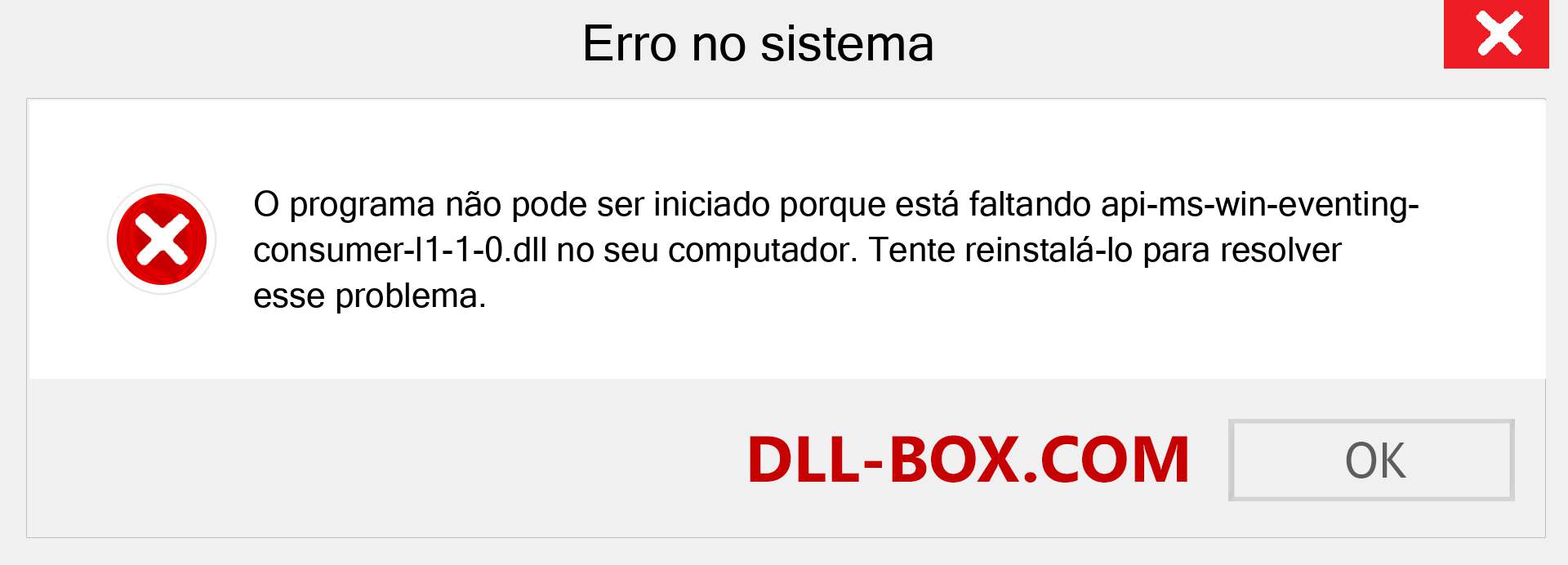 Arquivo api-ms-win-eventing-consumer-l1-1-0.dll ausente ?. Download para Windows 7, 8, 10 - Correção de erro ausente api-ms-win-eventing-consumer-l1-1-0 dll no Windows, fotos, imagens